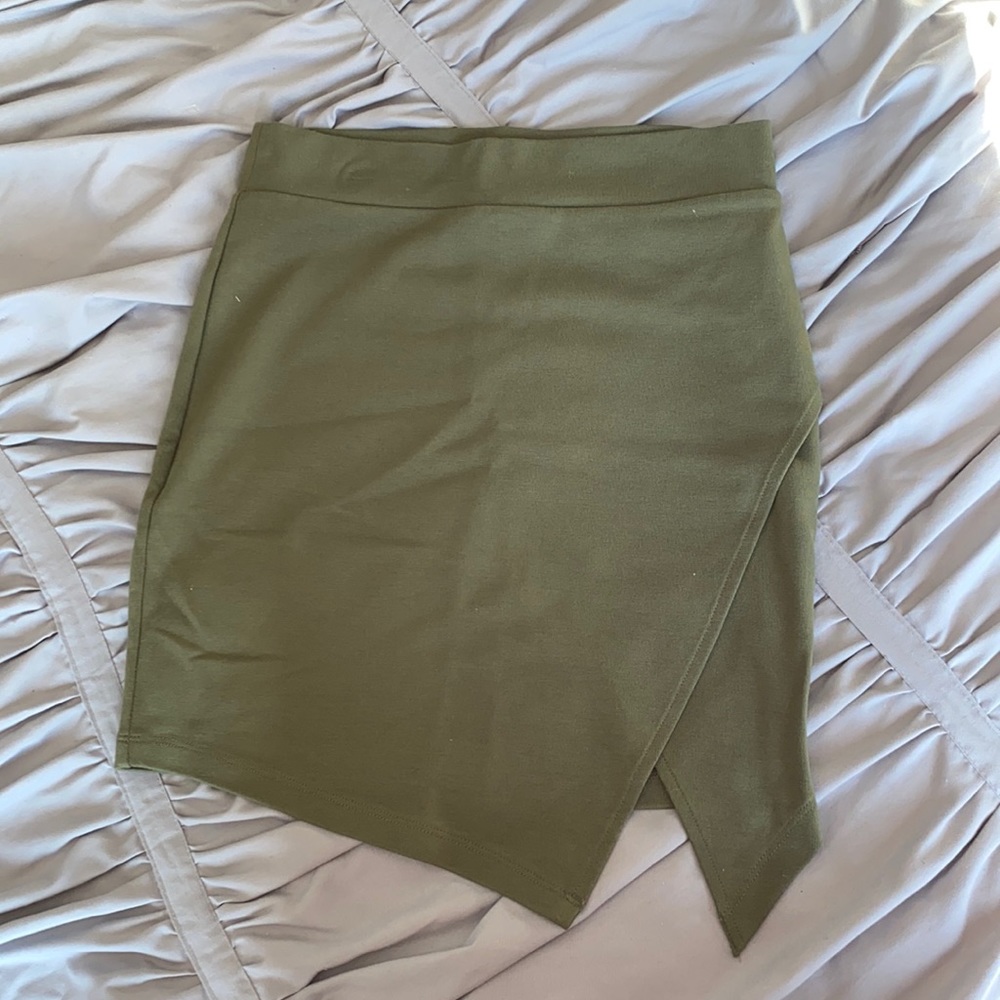 Green Forever 21 Bodycon Skirt